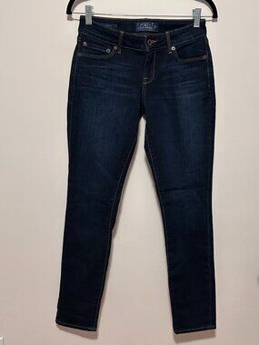 Lucky Brand Lolita Low-Rise Skinny Jeans - Size: 0/25 / Color: Dark Blue